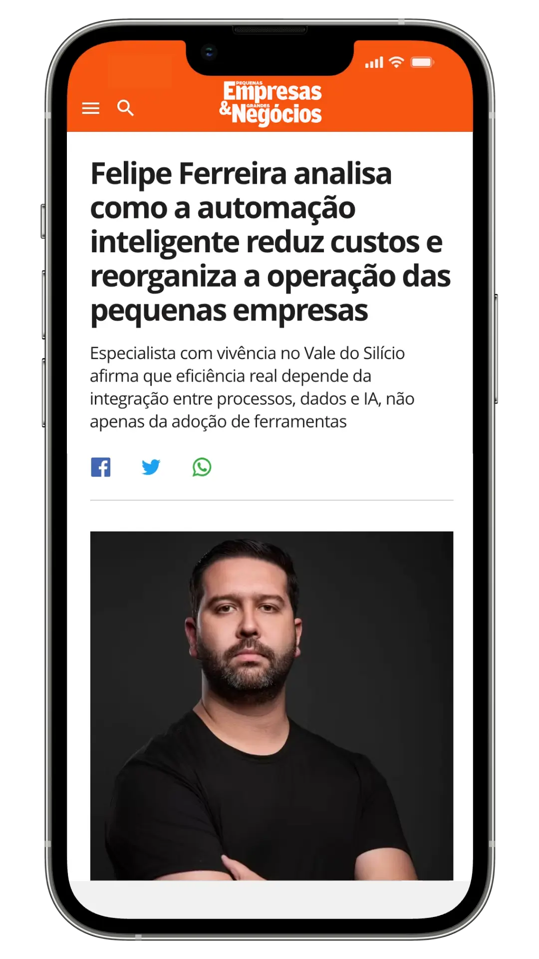 Felipe Ferreira na mídia — PEGN, Valor Econômico e iG